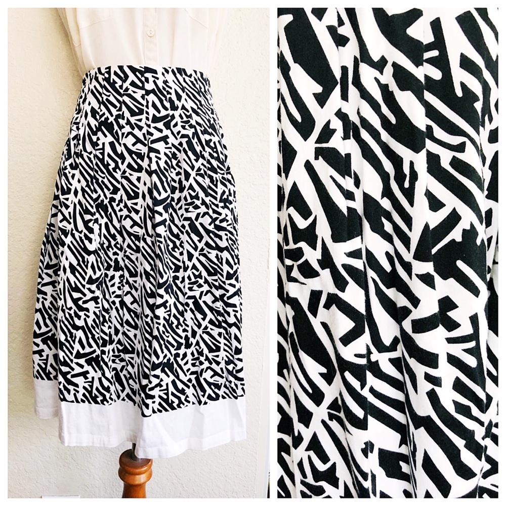 Black and White Skirt